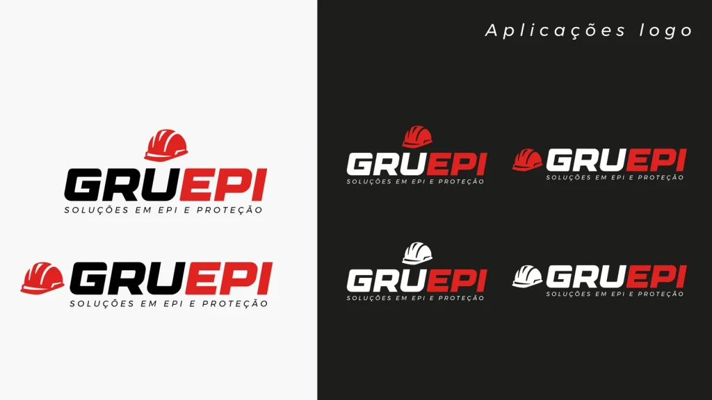 Versões do novo logo da GRUEPI