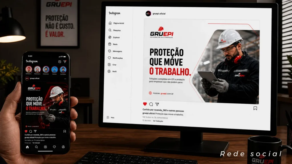 Instagram da GRUEPI no novo padrão