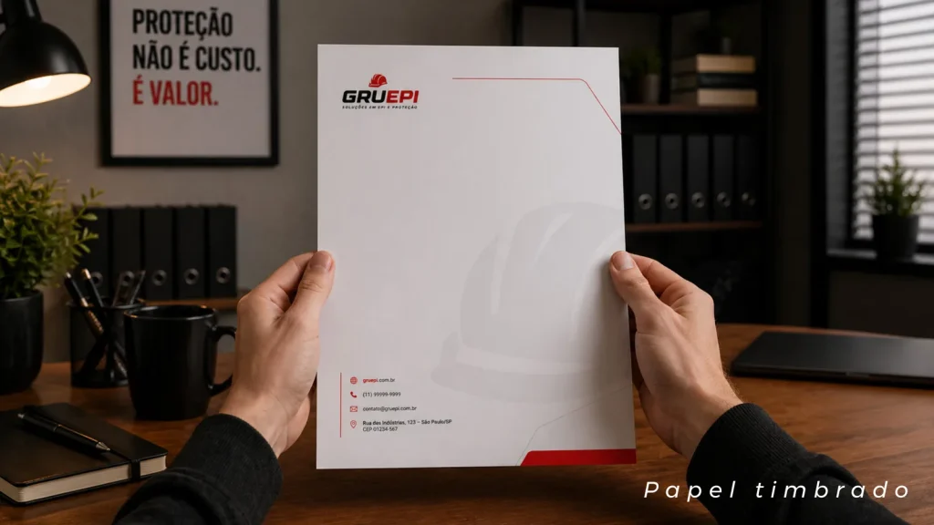 Papel timbrado da GRUEPI