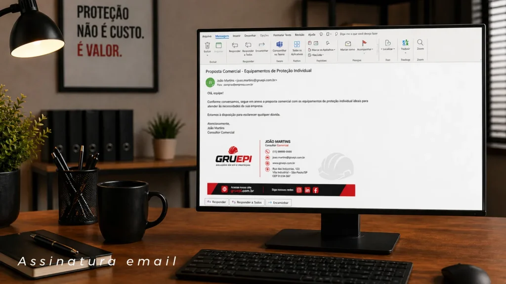 Assinatura de e-mail da GRUEPI