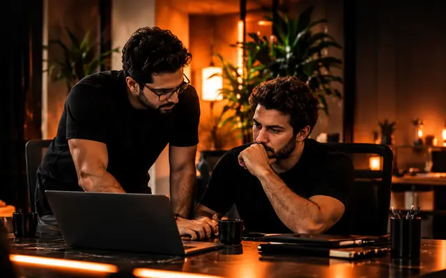 Equipe da Artfique planejando a estratégia de marketing de um cliente